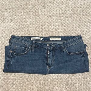 Anthropologie Deep Blue Boyfriend Jeans